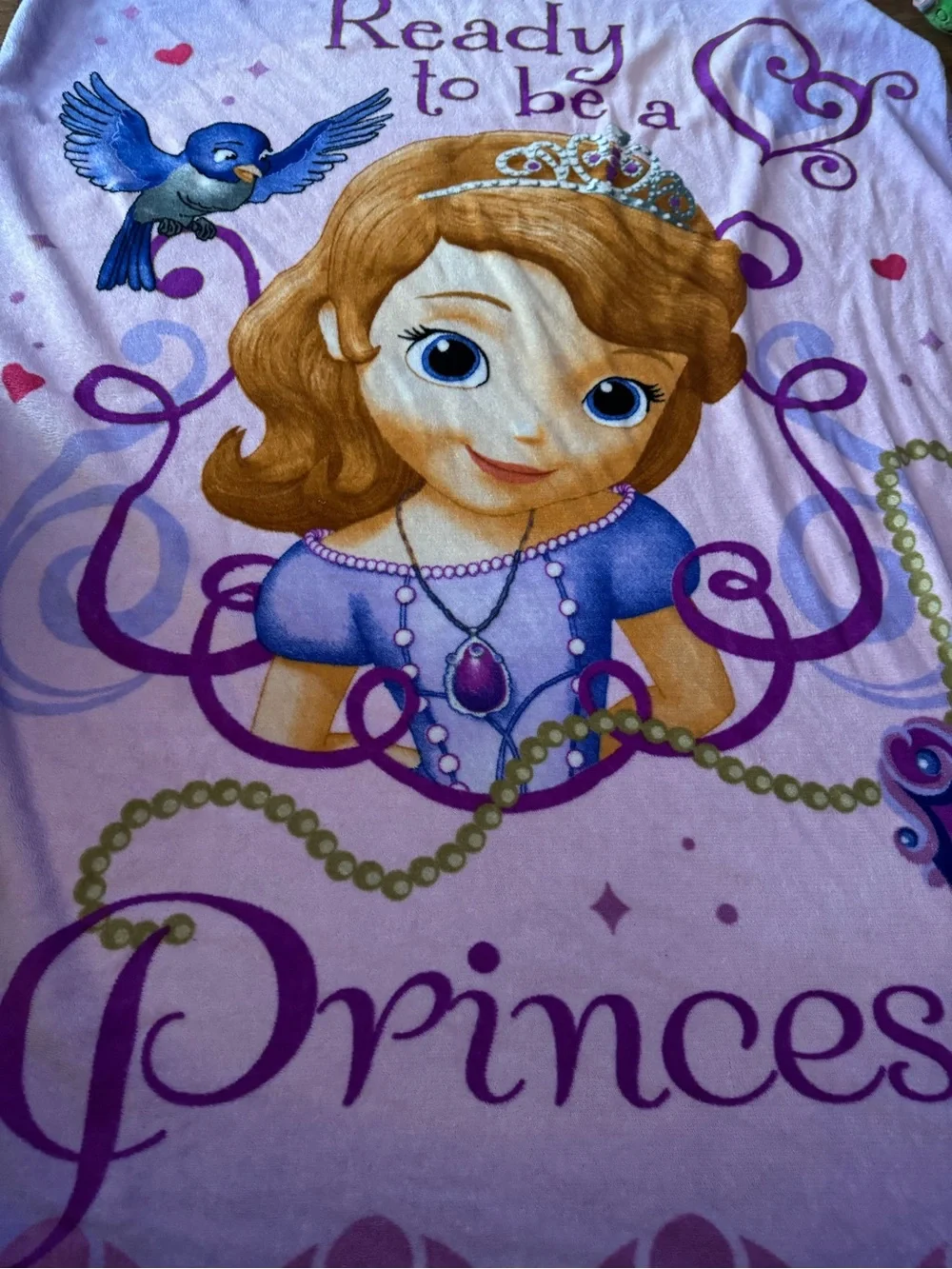 Disney Sofia the First Princess Blanket Throw child size